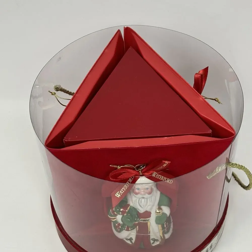 Set of 3 Waterford Holiday Heirlooms Ornaments Santa 138220 Porcelain Read